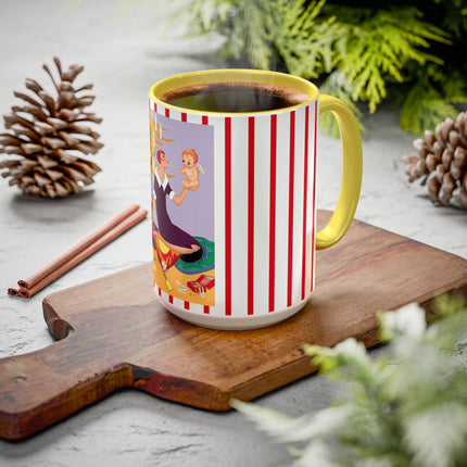 Art Deco Christmas Colorful Mugs (11oz, 15oz)