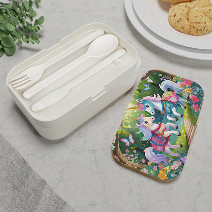 Baby Unicorns and Fluttering Butterflies Bento Lunch Box