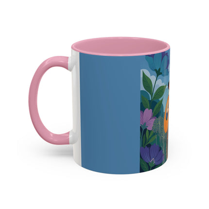 The Lady And The Sea Breeze Colorful Mugs – Art Deco Coastal Serenity