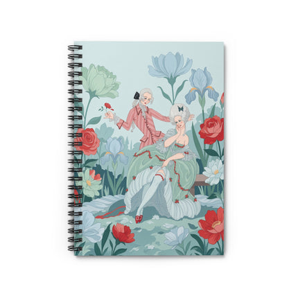 🌹🌿 The Garden Of Courtship Spiral Notebook – Art Deco Floral Romance