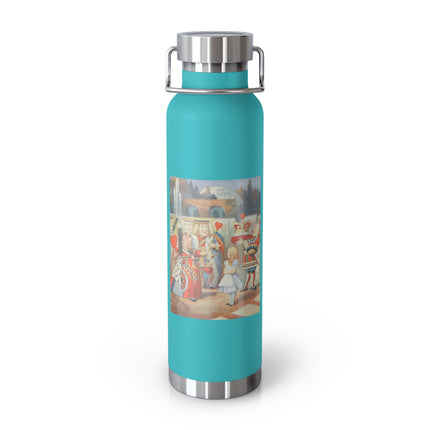 Off with her head! Off with— by Sir John Tenniel Copper Vacuum Insulated Bottle, 22oz