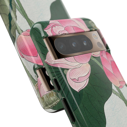 Blooming Lotus Flowers by Ohara Koson Phone Cases