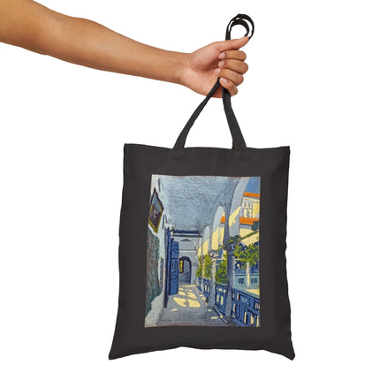 Gallery of a Moroccan Riad by George Gaudion Cotton Canvas Tote Bag