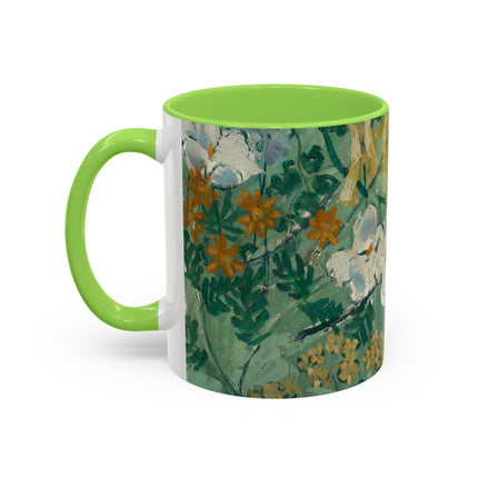 Flowers by August Babberger Colorful Mugs (11oz, 15oz)