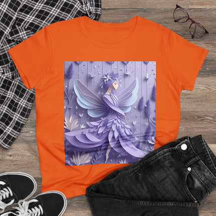 Lavender Fairy Women's Midweight Cotton Tee