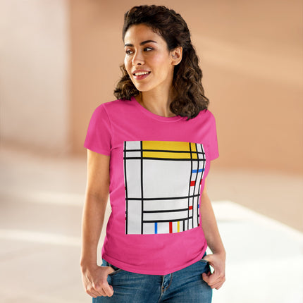 Place de la Concorde by Piet Mondrian Women's Midweight Cotton Tee