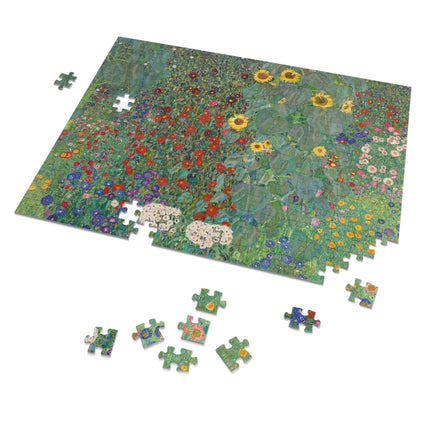 Farm Garden with Sunflowers by Gustav Klimt Puzzle (30, 110, 252, 500-Piece)