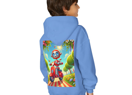 The Traveling Robot Youth Heavy Blend Hooded Sweatshirt