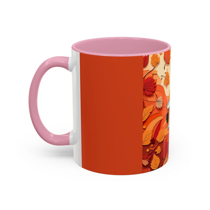 Siamese Cat at an Autumn Harvest Fair Colorful Mugs (11oz, 15oz)
