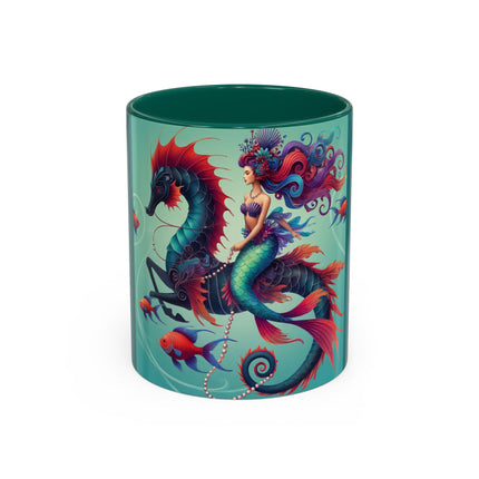 Mermaid & Sea Dragon Mug – Ocean Guardian & Mythic Beauty