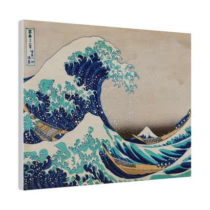 The Great Wave off Kanagawa by Katsushika Hokusai Matte Canvas, Stretched, 0.75"