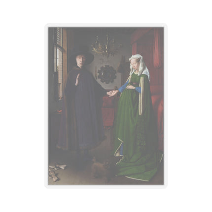 Arnolfini Portrait by Jan Van Eyck Kiss-Cut Stickers (4 Sizes)