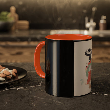 Illustrations of Japanese Toys Pl.020 by Kawasaki Kyosen Colorful Mugs, 11oz