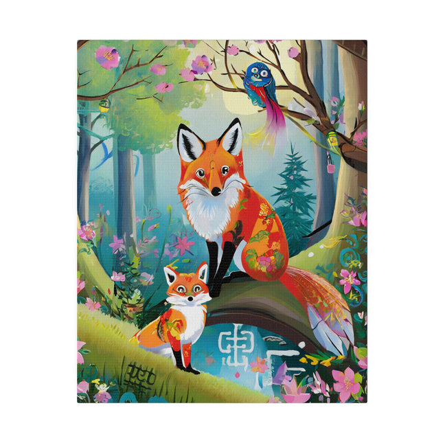 Mischievous Fox Matte Canvas, Stretched, 0.75"