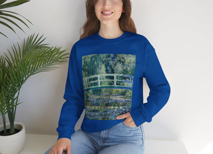 Water Lilies and Japanese Bridge by Claude Monet Heavy Blend™ Crewneck Sweatshirt