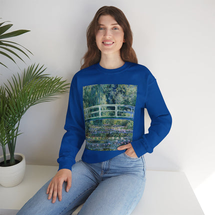 Water Lilies and Japanese Bridge by Claude Monet Heavy Blend™ Crewneck Sweatshirt