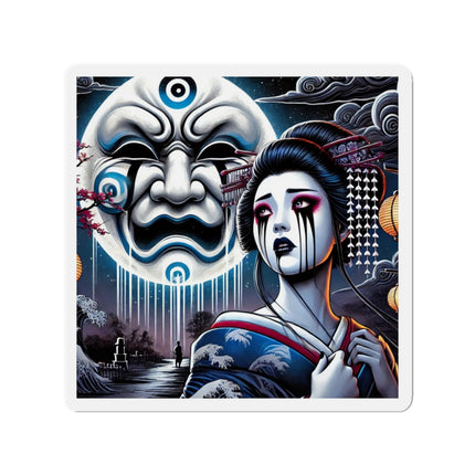 Geisha’s Black Ink Tears Die-Cut Magnets (5 Sizes)
