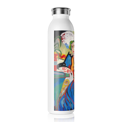 A Mulher by Amadeo de Souza-Carosa Slim Water Bottle