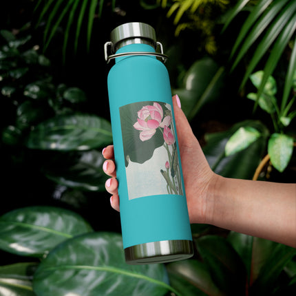Blooming Lotus Flowers by Ohara Koson Vacuum Insulated Bottle, 22oz