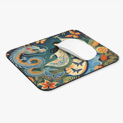 The Fairy Waltz in the Butterfly Garden Mouse Pad – Grace, Friendship & Enchanted Wonder