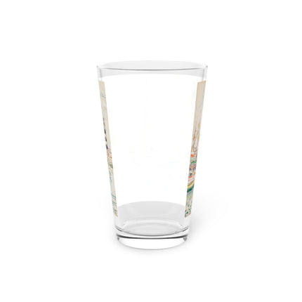 Sailboats in Quiet Harbor Glass, 16oz