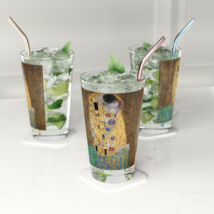 The Kiss by Gustav Klimt  Glass, 16oz