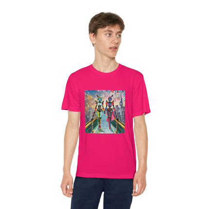 Cyber Punk Robot Models Youth Competitor Tee