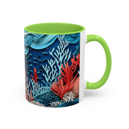 Enchanting Underwater Scene Colorful Mugs (11oz, 15oz)