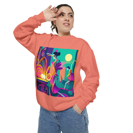 Dance of the Skeleton Ballerinas Unisex Garment-Dyed Sweatshirt