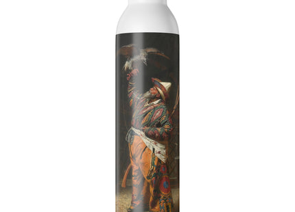 A Rich Kirghiz Huntsman with a Falcon by Vasily Vereshchagin Slim Water Bottle