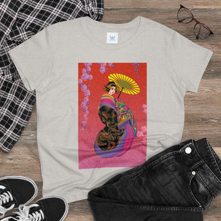 Enchanting Geisha Women's Midweight Cotton Tee