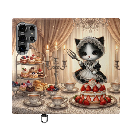 🍓🐱 The Patisserie Kitten Flip Case – Sweet Charm & Storybook Delight