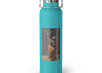 A Rich Kirghiz Huntsman with a Falcon by Vasily Vereshchagin Copper Vacuum Insulated Bottle, 22oz