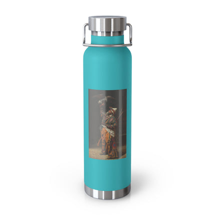 A Rich Kirghiz Huntsman with a Falcon by Vasily Vereshchagin Copper Vacuum Insulated Bottle, 22oz