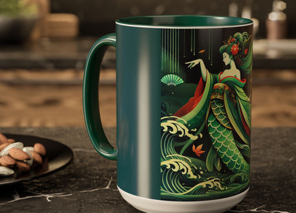 Mermaid Queen Rising from the Deep Colorful Mugs (11oz, 15oz)