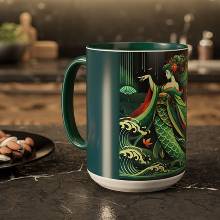 Mermaid Queen Rising from the Deep Colorful Mugs (11oz, 15oz)