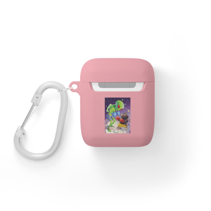 Interstellar Showdown – Alien Vs Bear Boxing AirPods Case