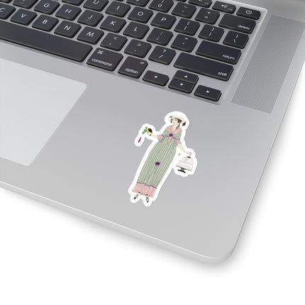 Robe de linon (Linen Dress) by Charles Martin Kiss-Cut Stickers (4 Sizes)