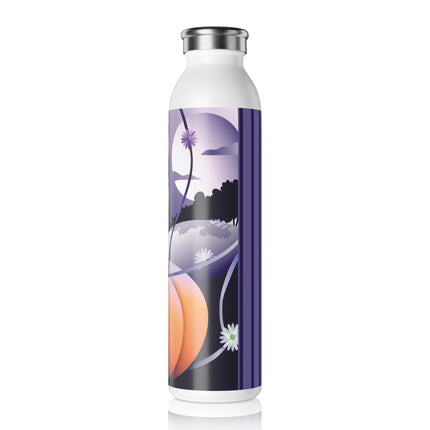 The Startled Pumpkin Slim Water Bottle