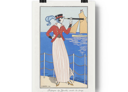 Costume de Yacht by George Barbier Giclée Art Print