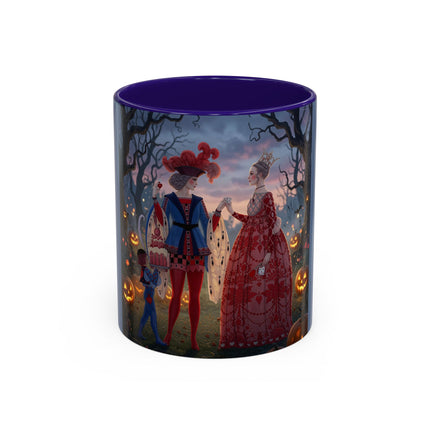 ♥️🎃 The Queen Of Hearts Halloween Masquerade Colorful Mug – Royal Halloween Fantasy