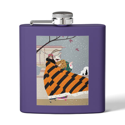 Snowfall Courtesan Flask – Whimsical Winter Elegance