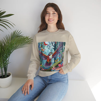 Colorful Raptor Unisex Heavy Blend™ Crewneck Sweatshirt