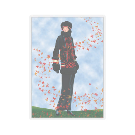Elegance in Autumn Kiss-Cut Stickers (4 Sizes)