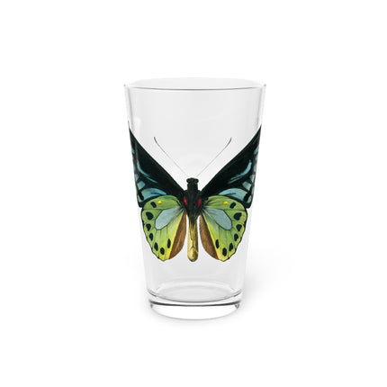 Green Birdwing by Charles Dessalines D' Orbigny Glass, 16oz