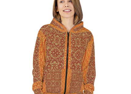 Arabesques by Émile Prisse d'Avennes Zip Hoodie (AOP)