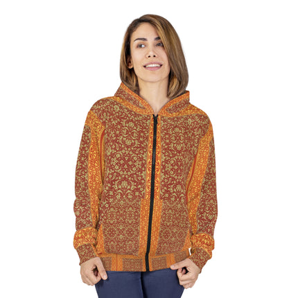Arabesques by Émile Prisse d'Avennes Zip Hoodie (AOP)