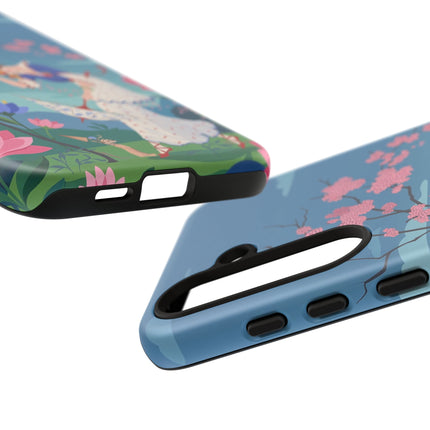🌸☂️ The Lady Of The Falling Blossoms Phone Case – Art Deco Garden Whimsy