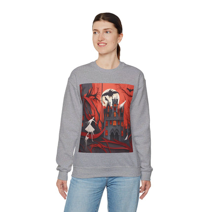 Halloween Night Scene Unisex Heavy Blend™ Crewneck Sweatshirt
