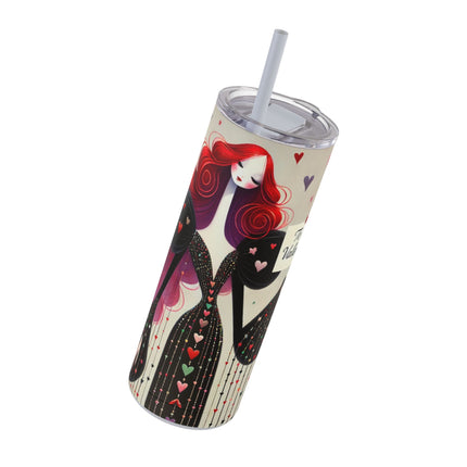 To My Valentine Skinny Matte Tumbler, 20oz